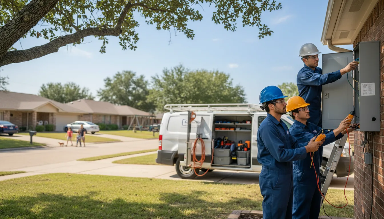 Certified electrician providing emergency electrical services in Mayhew, MS
